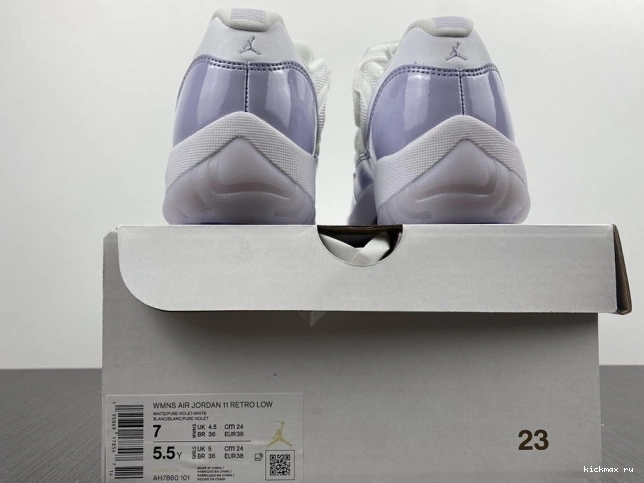 Cheap Air AH7860-101 WMNS Low Violet Jordan 11 Pure 0713
